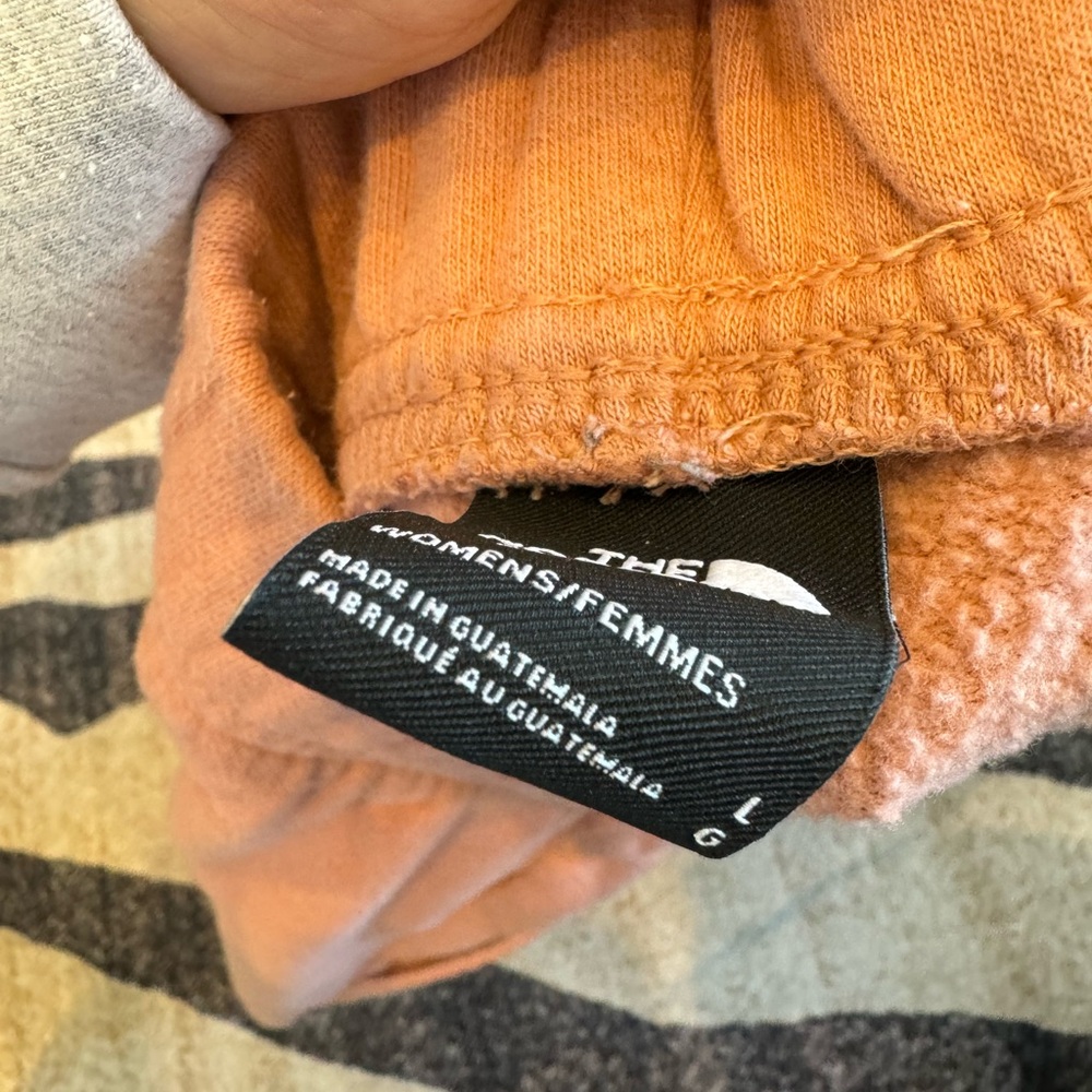North Face Womens Salmon Color Sweat Short